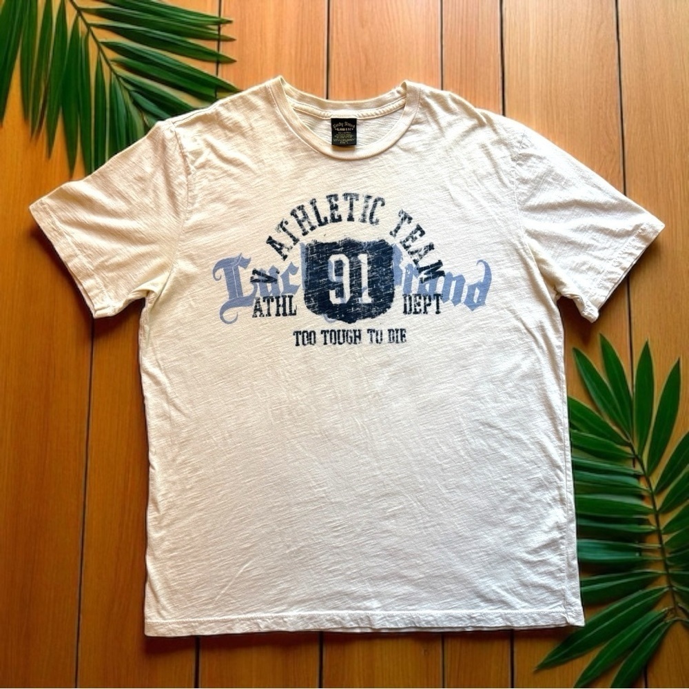 LUCKY BRAND Men’s Athletic Team Graphic T-Shirt - Size Large